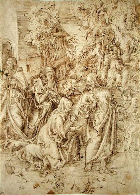 Christ taking leave of his Mother de Lucas Cranach el Viejo