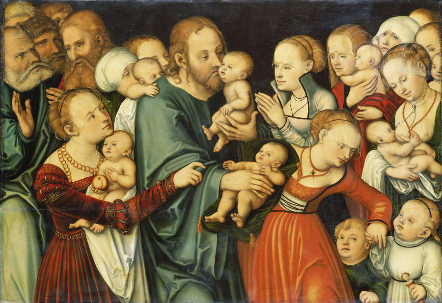 Christ Blessing the Children de Lucas Cranach el Viejo