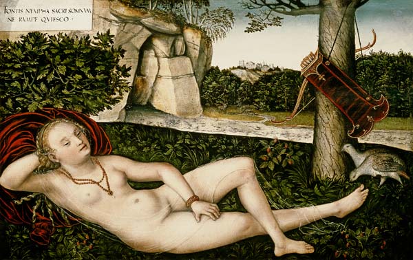 Diana Resting, or The Nymph of the Fountain de Lucas Cranach el Viejo