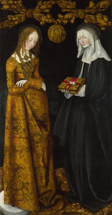 Saints Christina and Ottilia de Lucas Cranach el Viejo