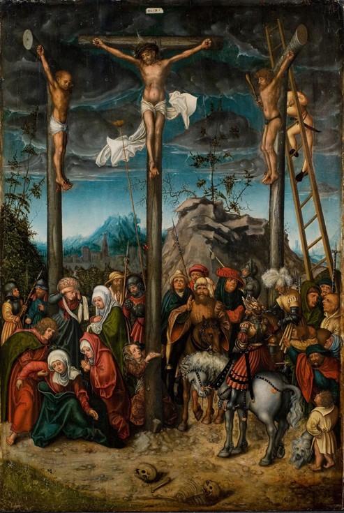 The Crucifixion de Lucas Cranach el Viejo