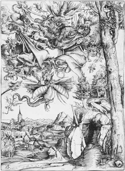 Die Versuchung des heiligen Antonius de Lucas Cranach el Viejo