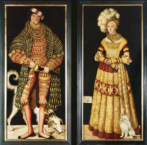Heinrich drew closer the religious ones and Duchess Katharina of Mecklenburg de Lucas Cranach el Viejo
