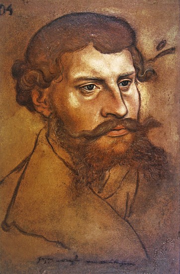 Ernest I, Duke of Brunswick-Lueneburg (crayon & w/c) de Lucas Cranach el Viejo