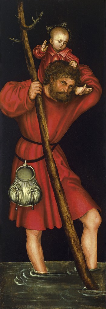 Saint Christopher de Lucas Cranach el Viejo
