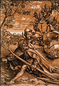 The St. Christophorus. de Lucas Cranach el Viejo