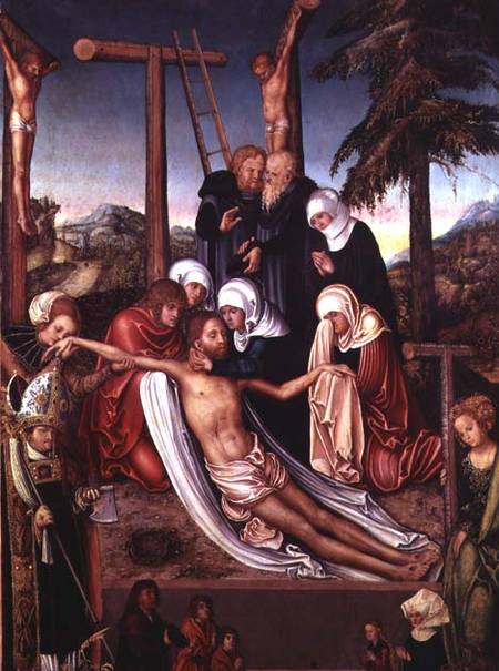 The Lamentation Over the Dead Christ (panel) de Lucas Cranach el Viejo