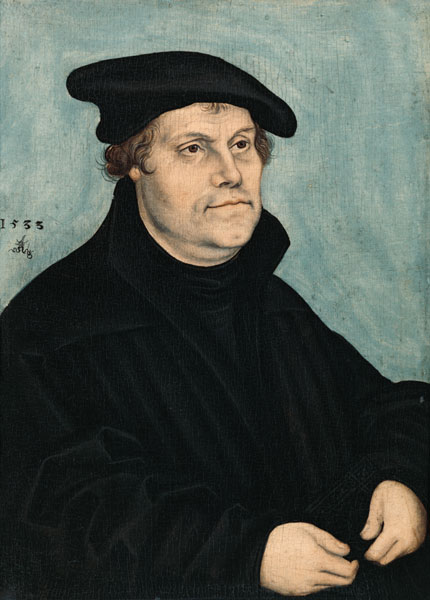 Martin Luther (1483-1546) at the Age of 50 de Lucas Cranach el Viejo