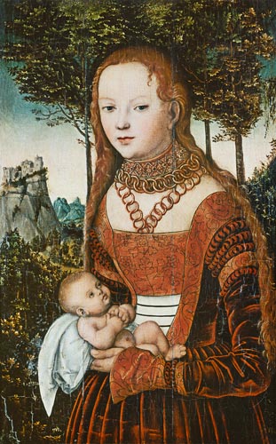Madre con su hijo de Lucas Cranach el Viejo