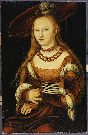 Portrait of a Young Lady, c.1350 de Lucas Cranach el Viejo