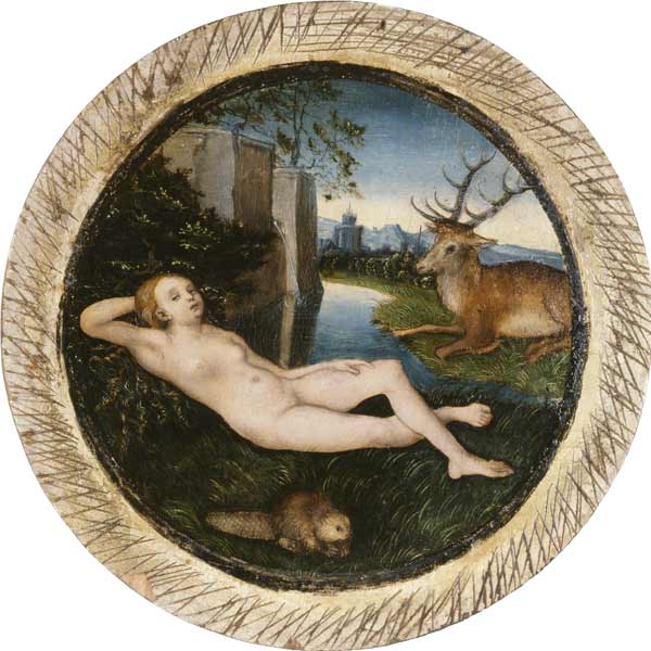 The Nymph of the spring de Lucas Cranach el Viejo