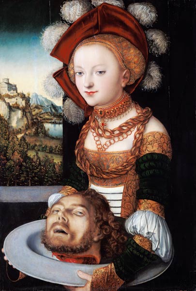 Salome with the head of Johannes. de Lucas Cranach el Viejo