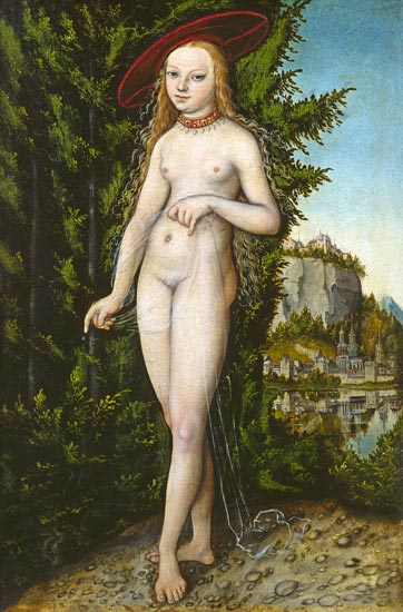 Venus in a landscape de Lucas Cranach el Viejo