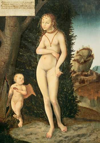 Venus with Cupid the Honey Thief de Lucas Cranach el Viejo