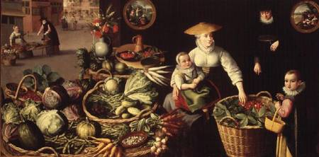Vegetable Market de Lucas van Valckenborch