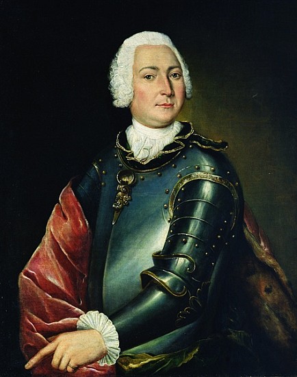 Portrait of Count Ernst Christoph von Manteuffel de Lucas Conrad Pfanzelt