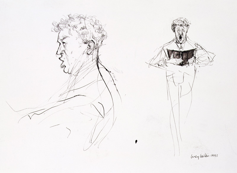 Baritone, 1993 (pen, ink and w/c)  de Lucy Willis