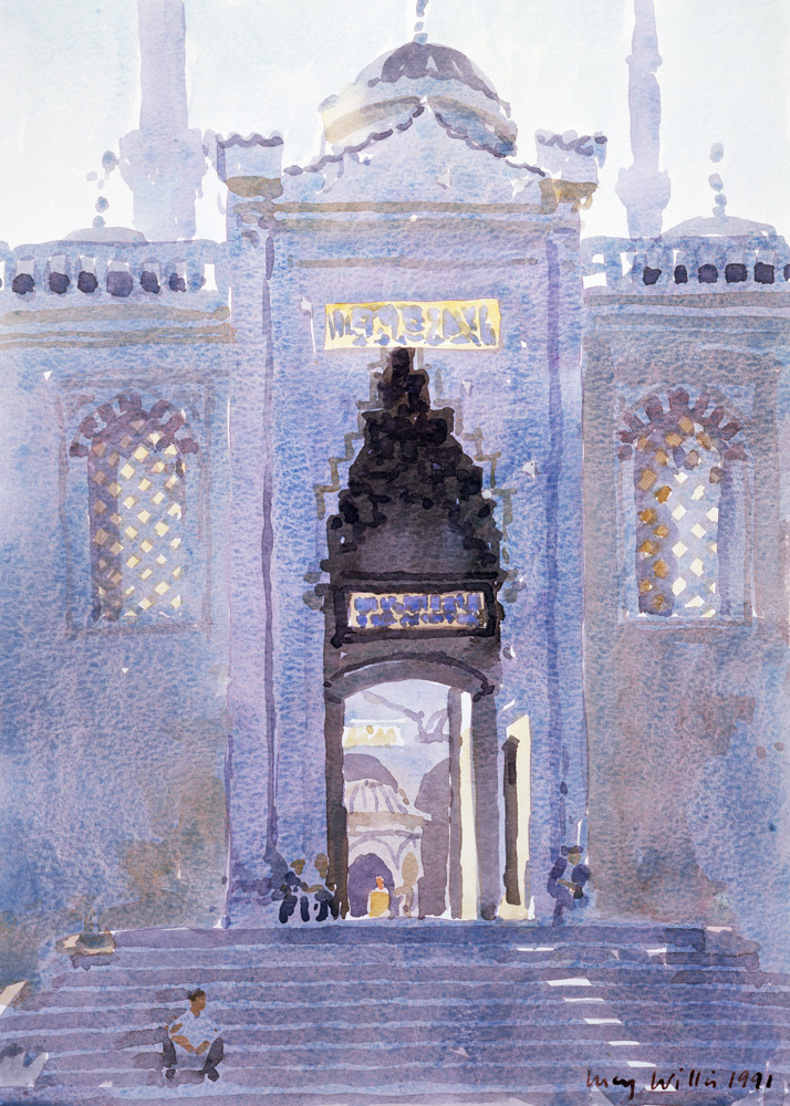 Gateway to The Blue Mosque, 1991 (w/c on paper)  de Lucy Willis