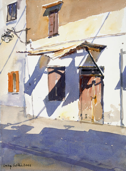 Cretan Shadows, 2002 (w/c on paper)  de Lucy Willis