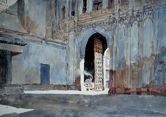 Palace Gate, Gujarat (w/c on paper)  de Lucy Willis