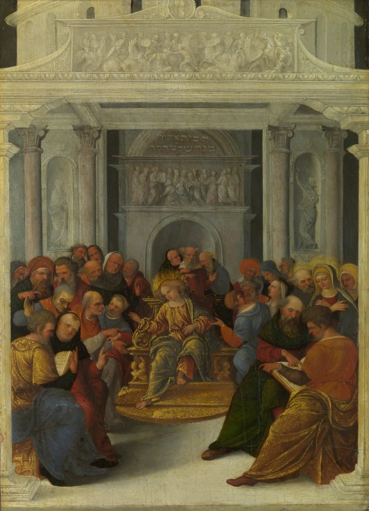 Christ disputing with the Doctors de Ludovico Mazzolino