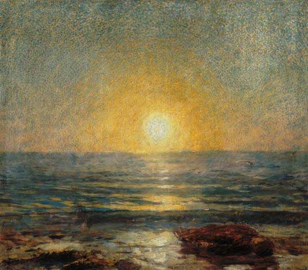 Sunset by the sea de Ludwig de Laveaux