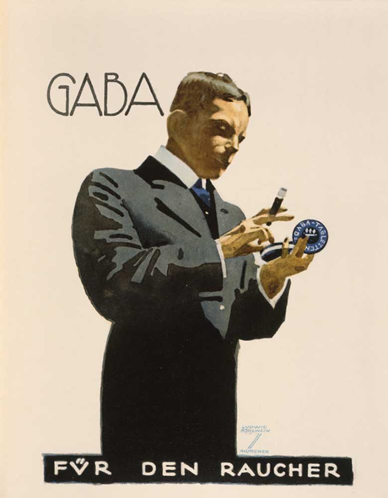 Gaba / For the smoker de Ludwig Hohlwein