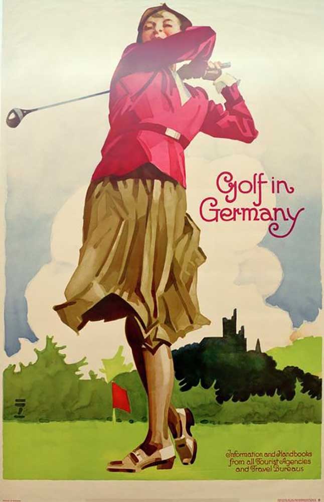 Golf in Germany / Information and Handbooks from all Tourist Agencies and Travel Bureaus de Ludwig Hohlwein