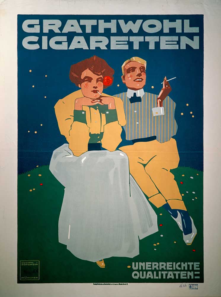 Well, cigarettes de Ludwig Hohlwein