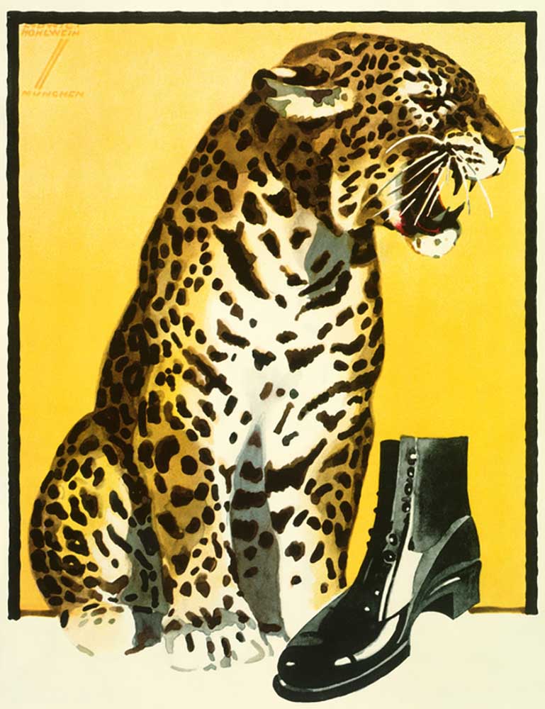 Poster for shoe advertising de Ludwig Hohlwein