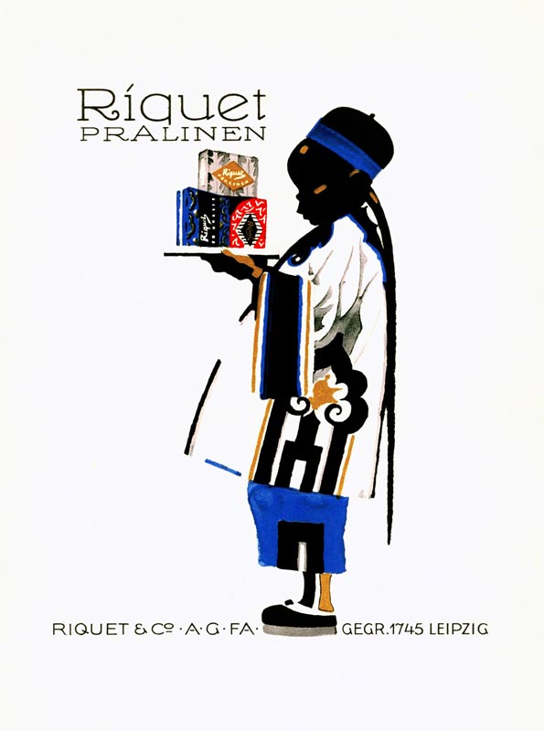 Riquet chocolate products de Ludwig Hohlwein