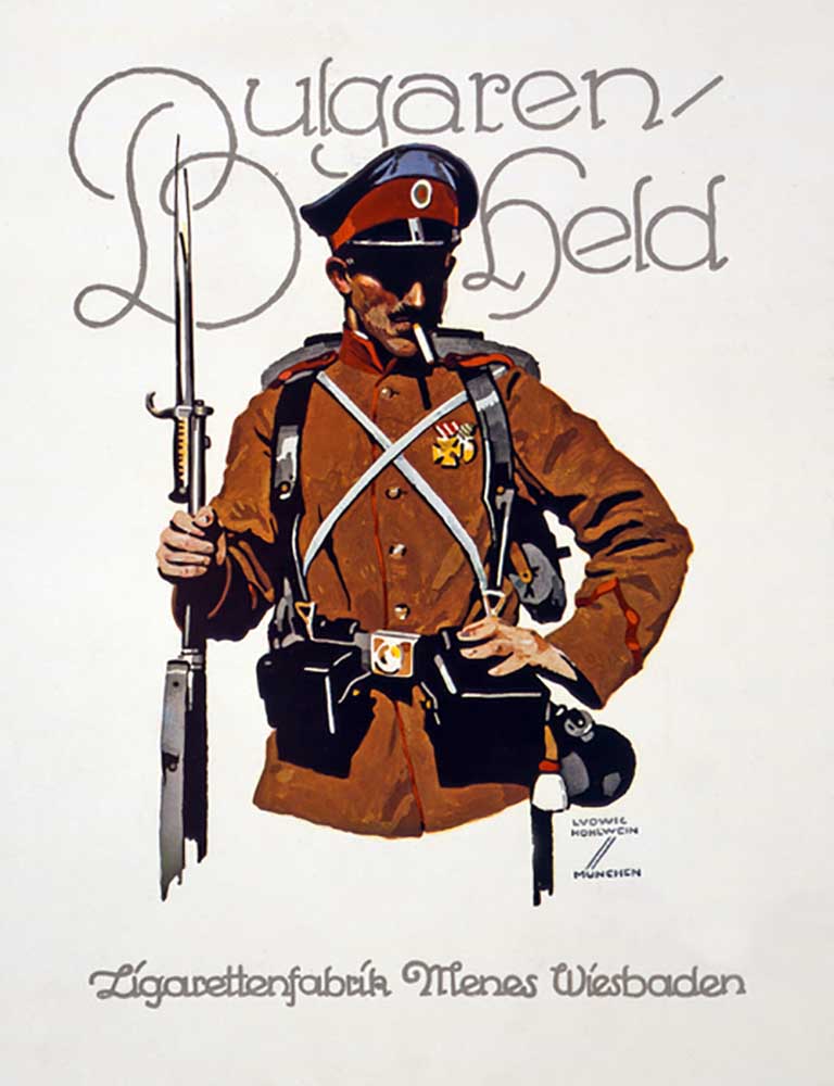 Advertisement for "Bulgaren-Held", pub. 1915 de Ludwig Hohlwein