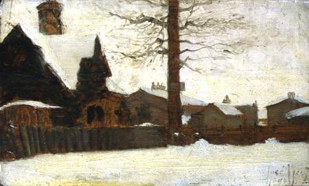 A Winter Scene de Ludwig Munthe