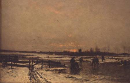 Winter Scene de Ludwig Munthe