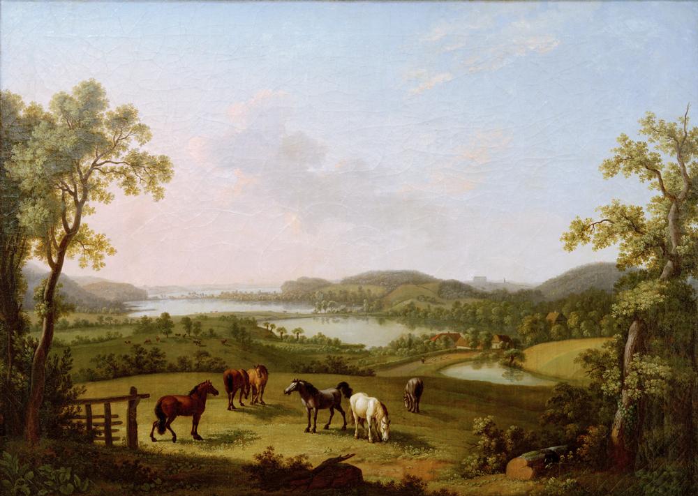 Der Plöner See von Bösdorf aus gesehen de Ludwig Philipp Strack