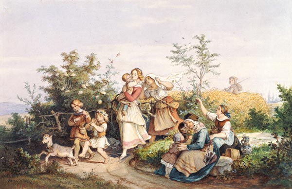 Ludwig Richter , Sommerlust/ 1844 de Ludwig Richter