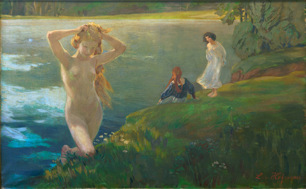 Bathing Girls de Ludwig von Hofmann