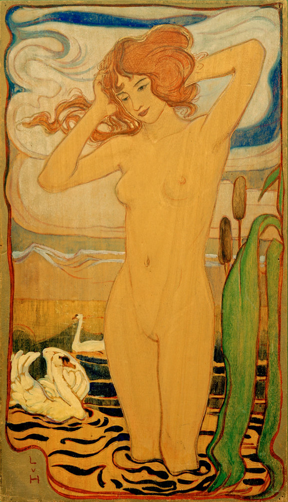 Bathing girl de Ludwig von Hofmann