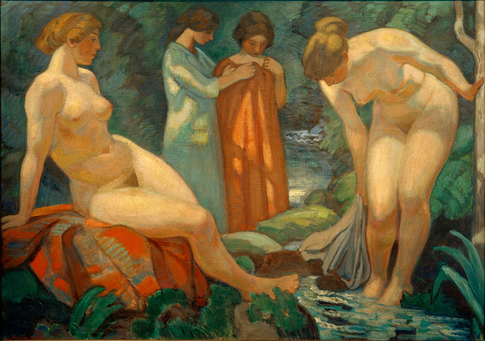Frauen am Waldquell de Ludwig von Hofmann
