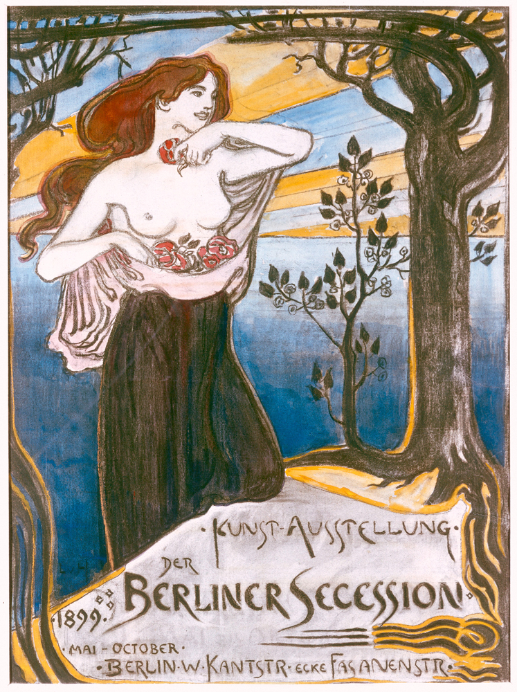 Plakat Berliner Sezession de Ludwig von Hofmann