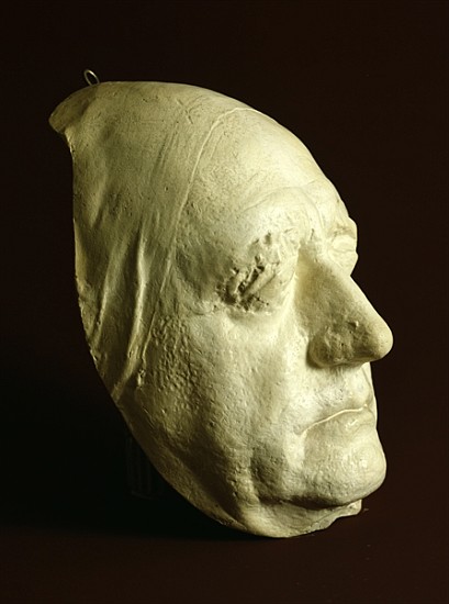 Goethe''s Mask, 1807 (plaster) de Ludwig Weisser