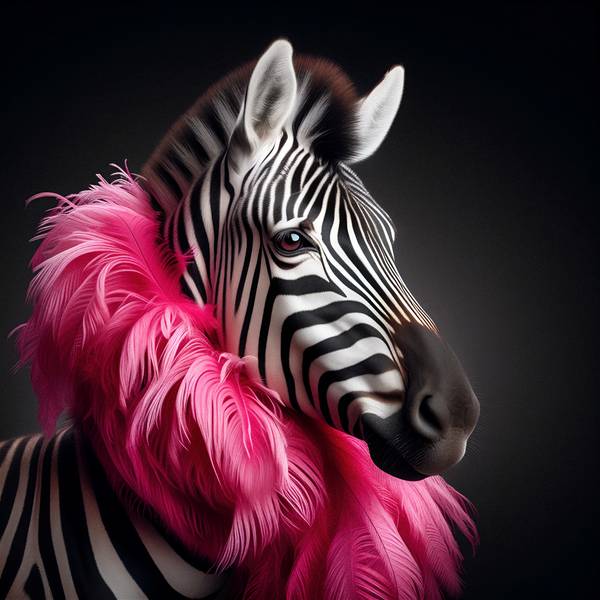 Trendy zebra de Luigi M. Verde
