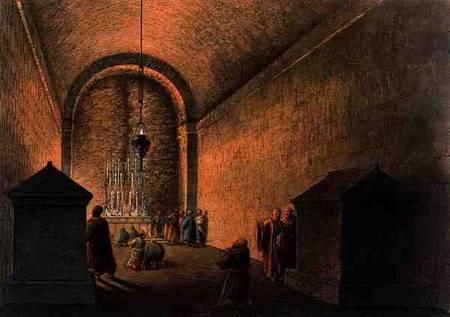 Chapel of Mount Calvary, in Jerusalem, from 'Views in the Ottoman Dominions' de Luigi Mayer