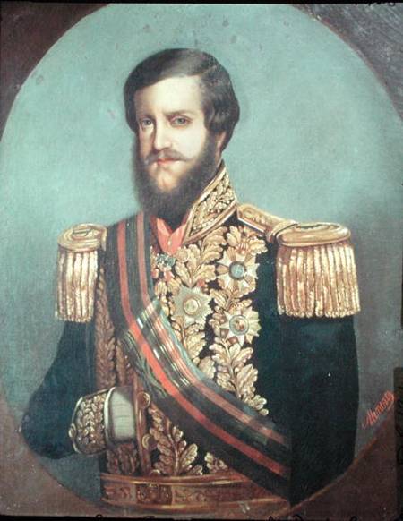 Pedro II (1825-91) Emperor of Brazil de Luis de Miranda Pereira Visconde de Menezes