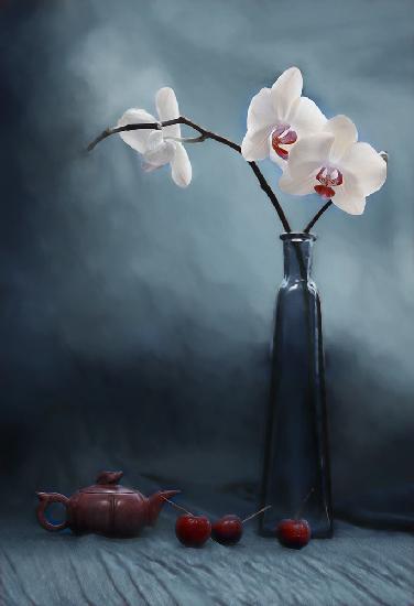 Orchid and Cherry