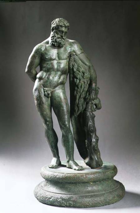 Herakles (Hercules) resting, a reduced de Lysippos