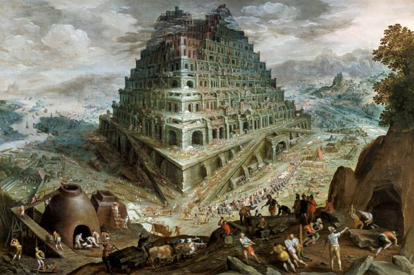 The Building of the Tower of Babel de Maerten van Valckenborch