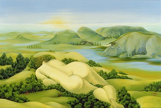 The Legend of Balaton, 2003 (oil on canvas)  de Magdolna  Ban