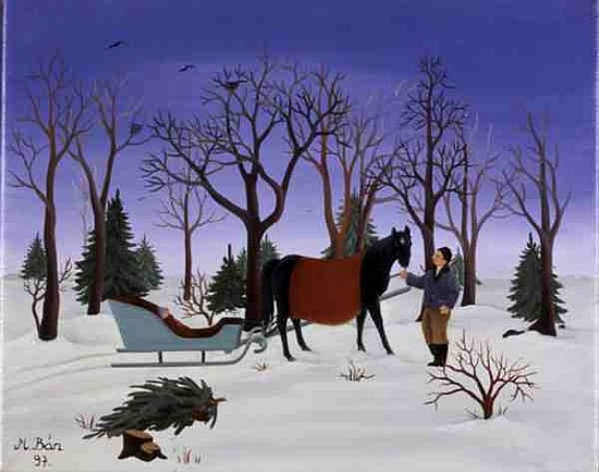 Winter, 1997 (oil on canvas)  de Magdolna  Ban