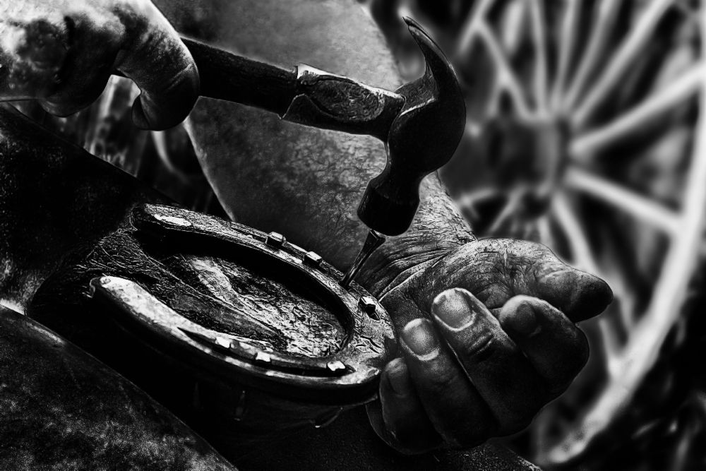 Le MarA©chal fA©rrant (the blacksmith) de Manu Allicot